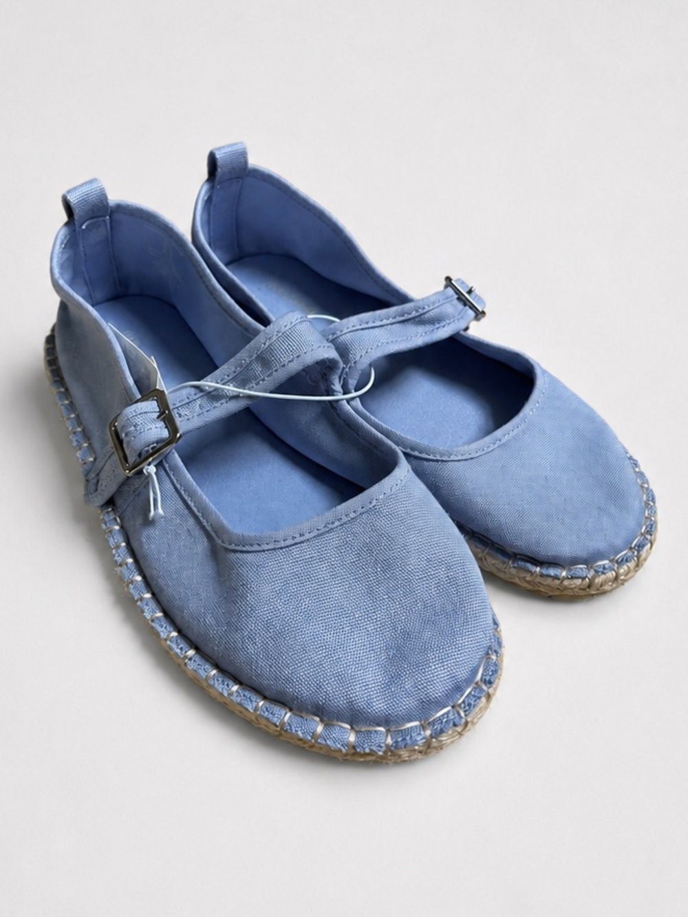 Old Navy Light Blue Canvas Mary Jane Espadrilles